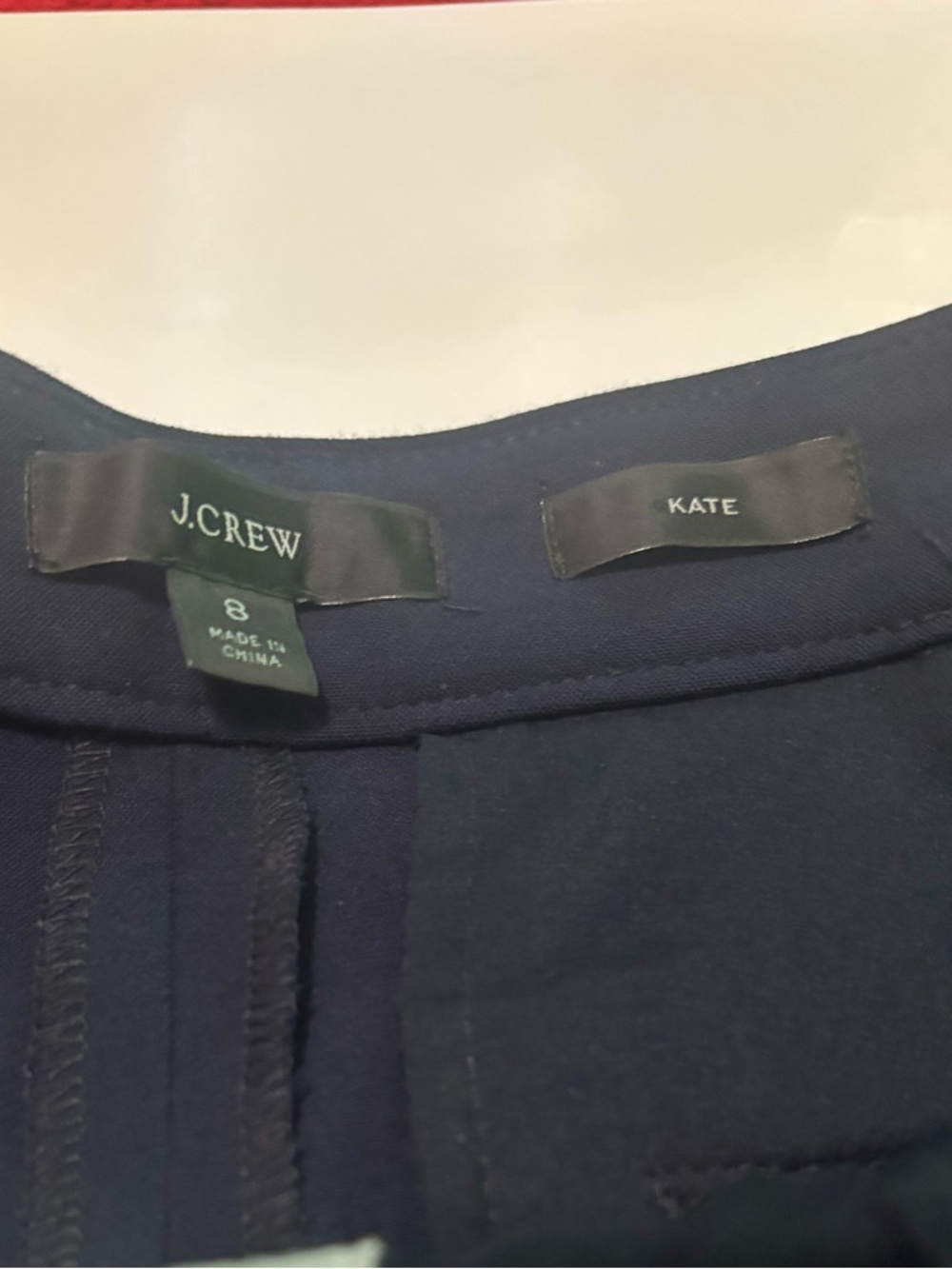 J. Crew Navy Straight-Leg Kate Pants - Picture 5 of 5
